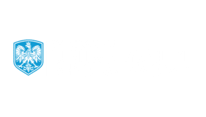 Logo Uniwersytet Mlodziezowy w Chmurze BIALE